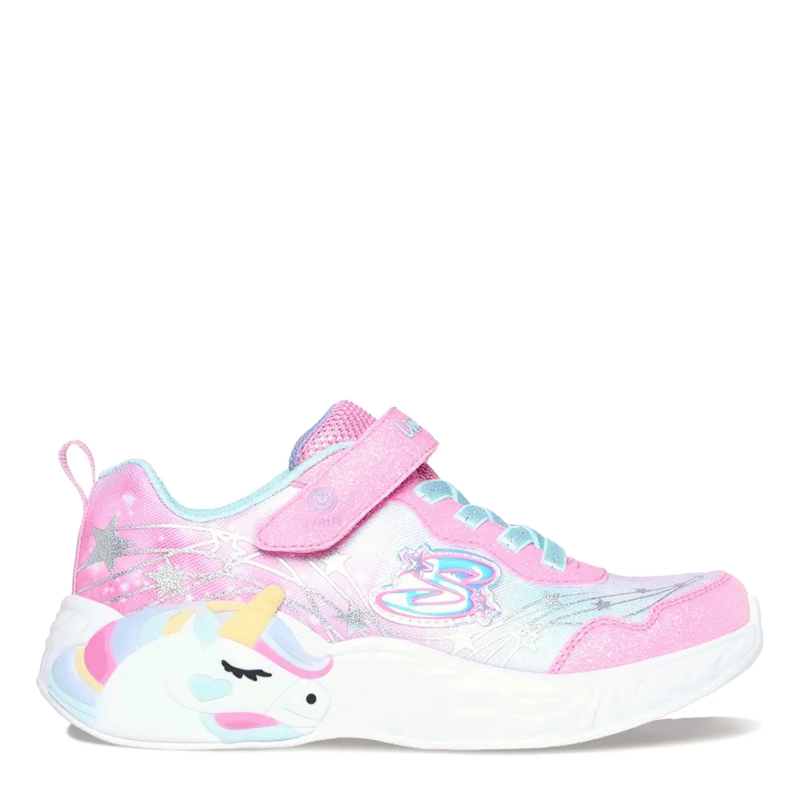 Girl's Skechers, S-Lights: Unicorn Dreams - Wishful Magic Sneaker - Little Kid