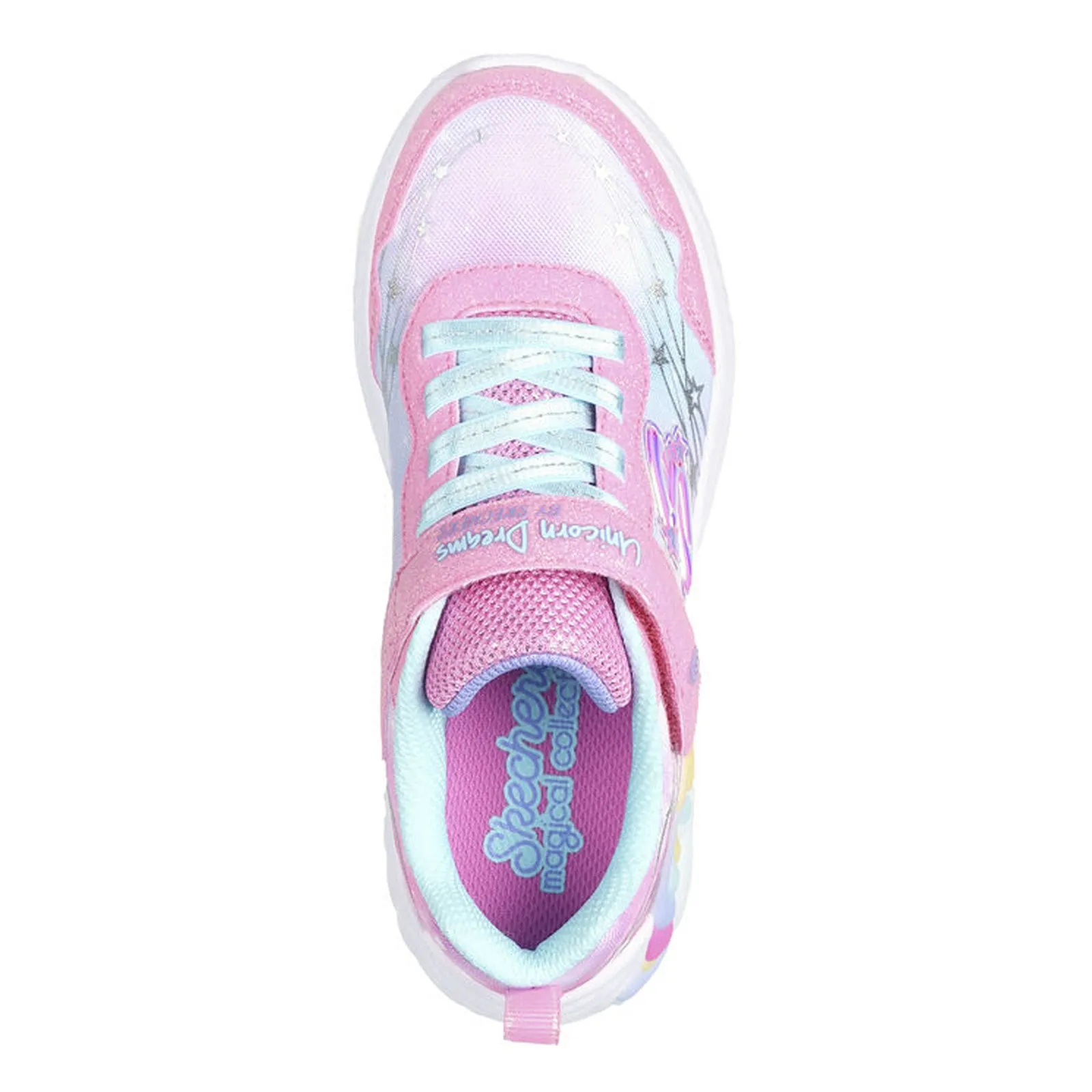 Girl's Skechers, S-Lights: Unicorn Dreams - Wishful Magic Sneaker - Little Kid