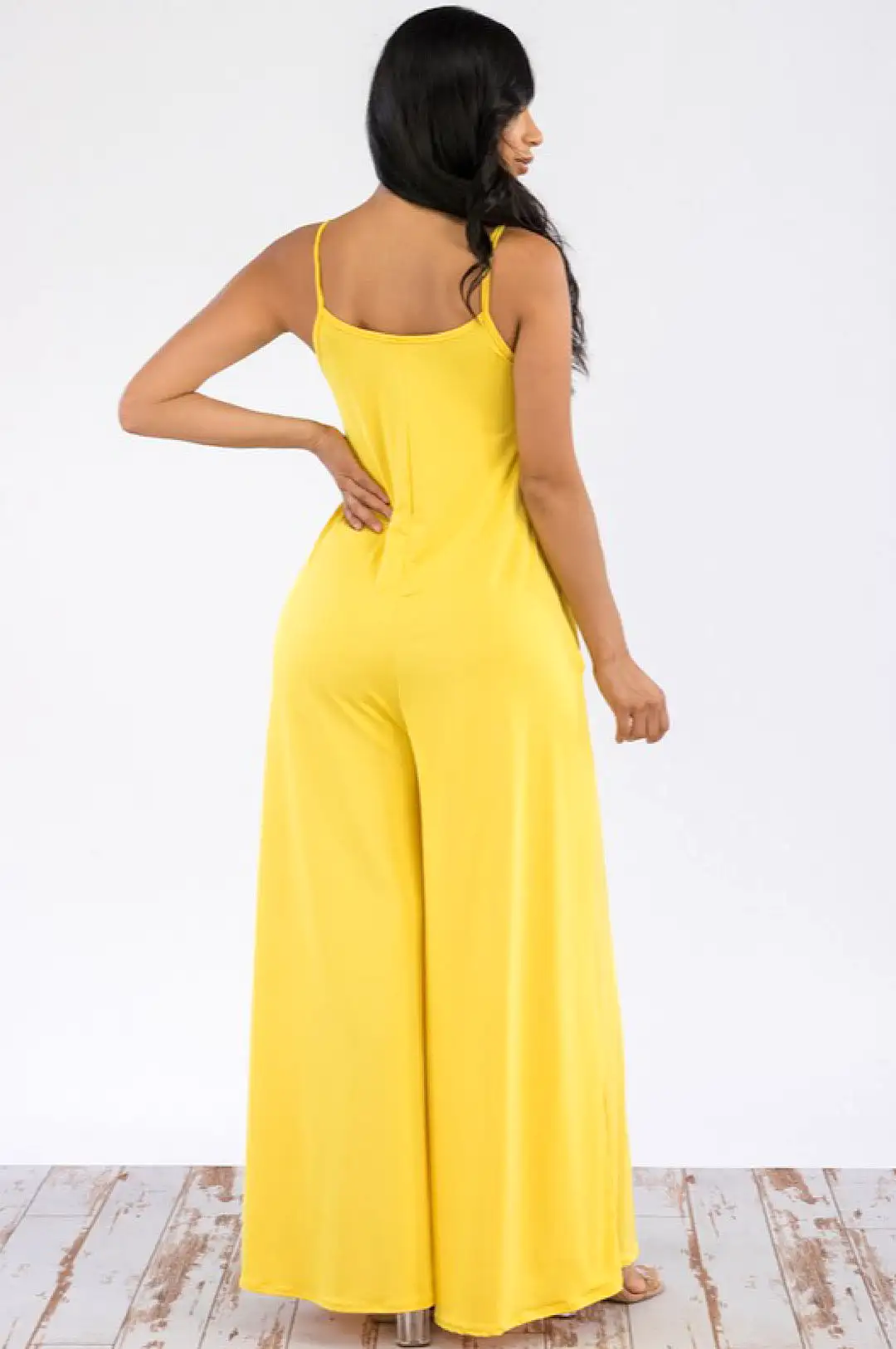 Golden Yellow Wide Leg Jumpsuit