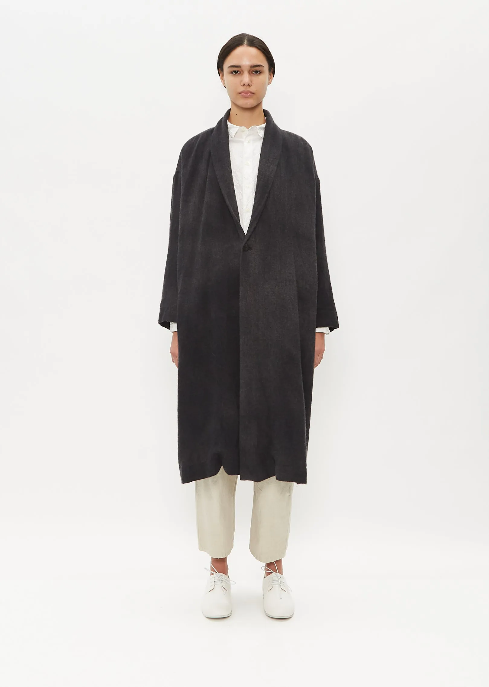 Hand Dye Cashmere Duster Coat