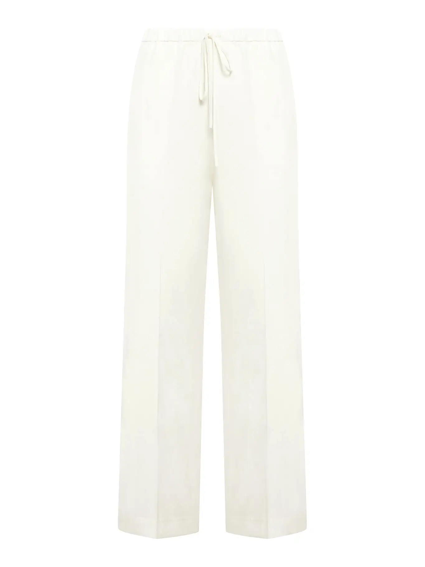 High waisted wide leg trousers