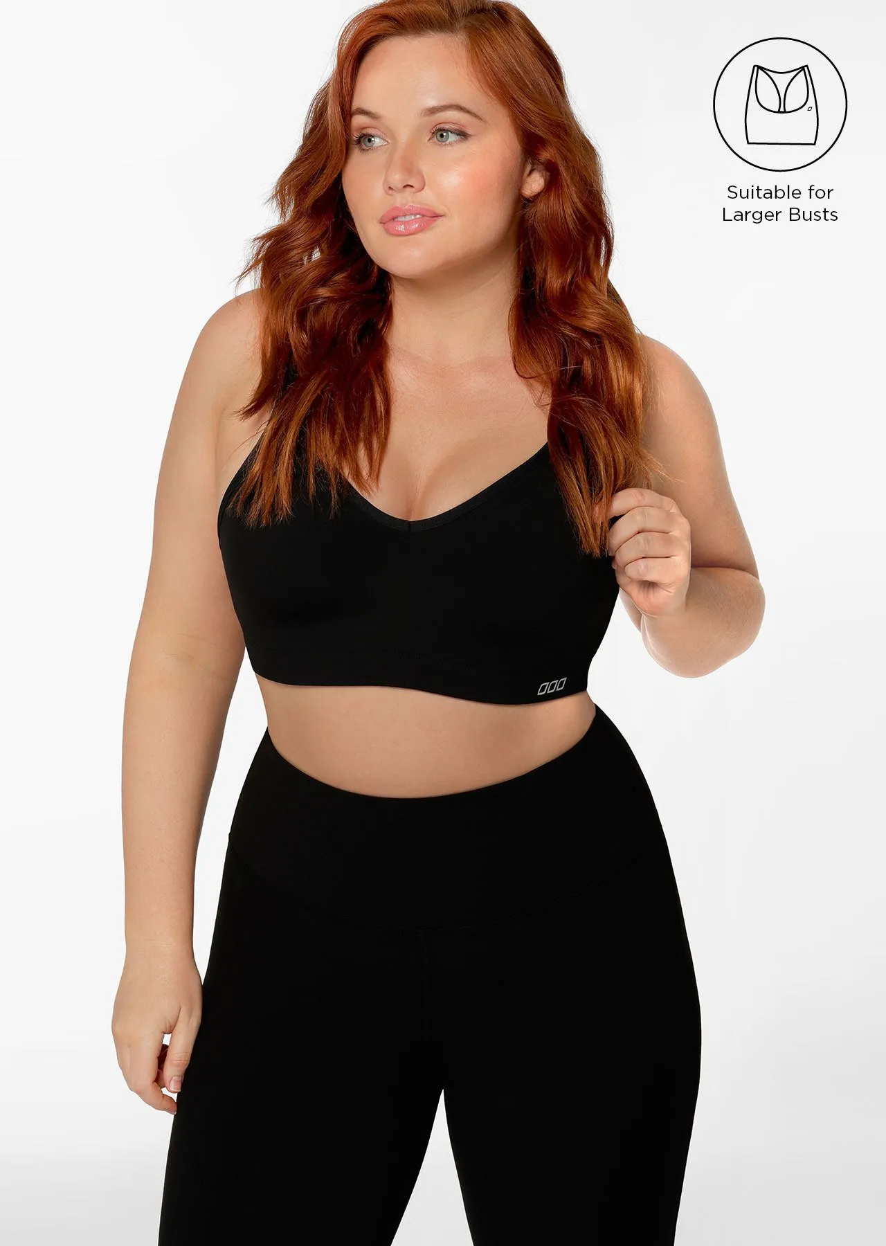 Hold And Mould Sports Bra | Black | Maximum Support | Lorna Jane Australia