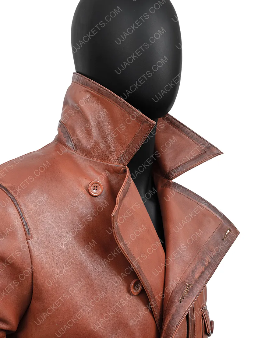 Howard Hughes The Aviator Leather Jacket | Leonardo DiCaprio Jacket