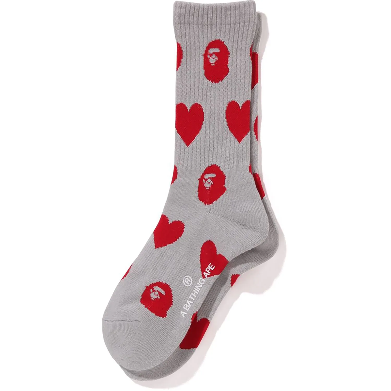 I LOVE BAPE MONOGRAM SOCKS LADIES