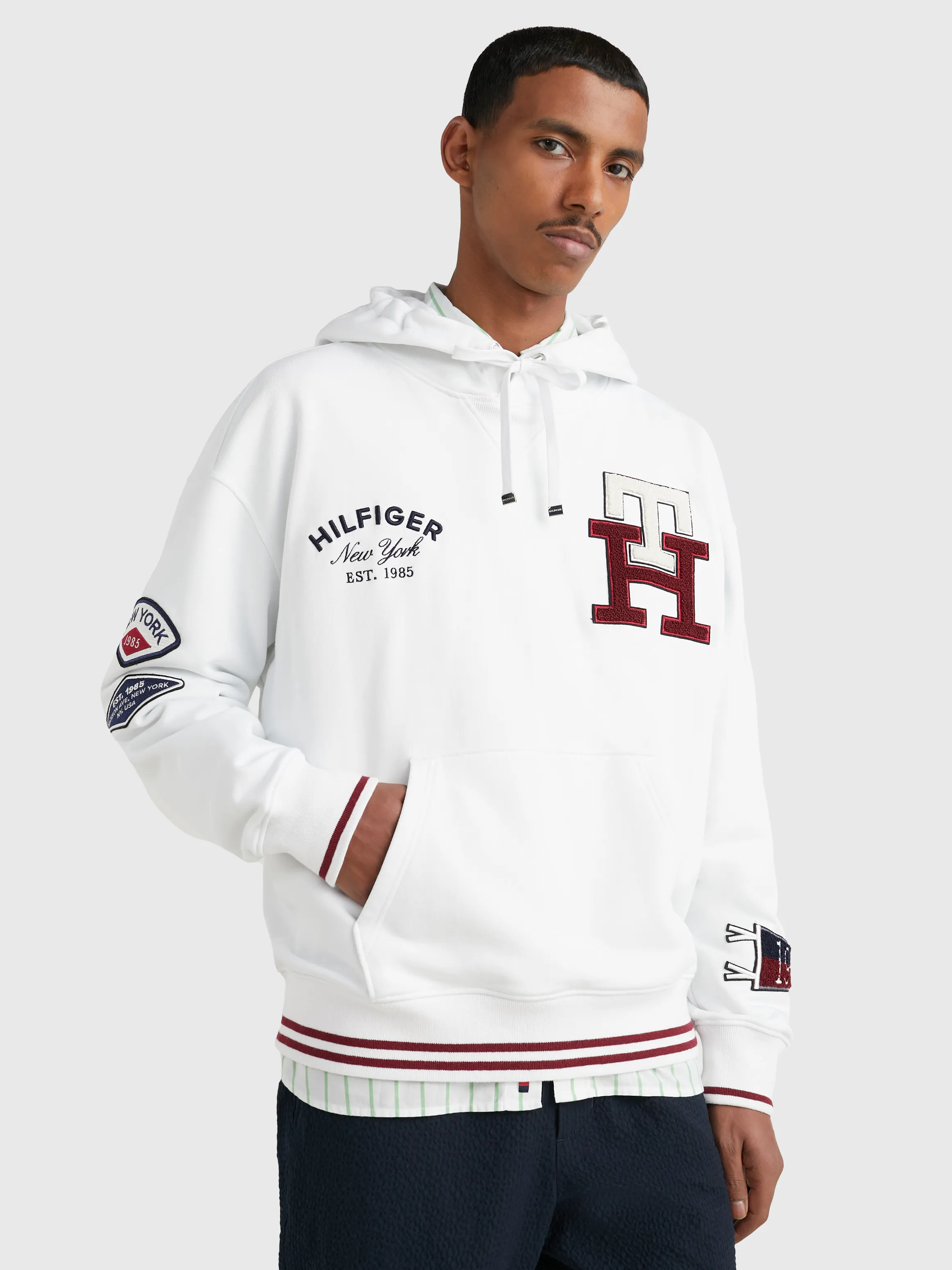 Icons Multi Badge Back Logo Hoodie | Sweatshirts & Hoodies | Tommy Hilfiger