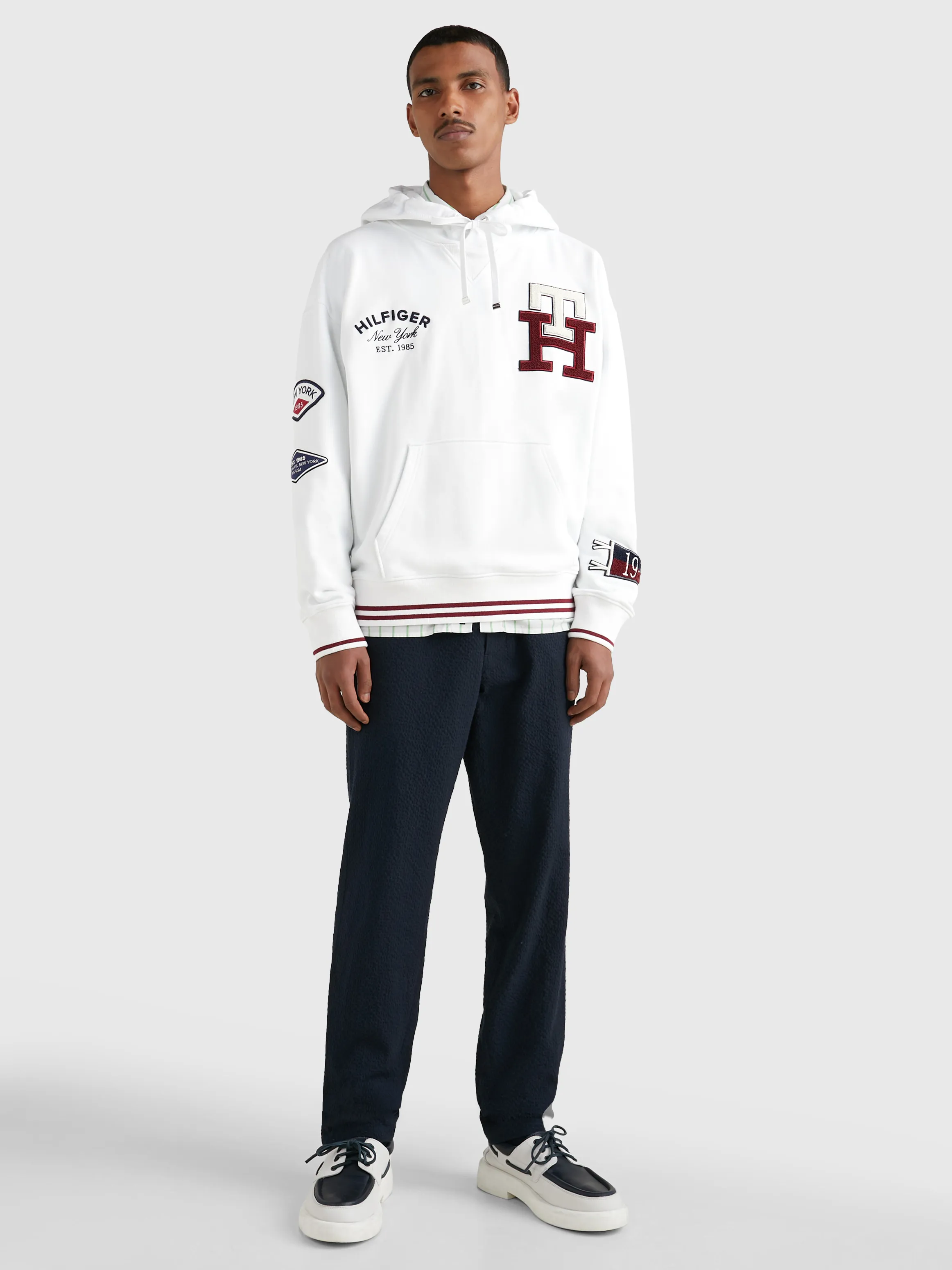 Icons Multi Badge Back Logo Hoodie | Sweatshirts & Hoodies | Tommy Hilfiger