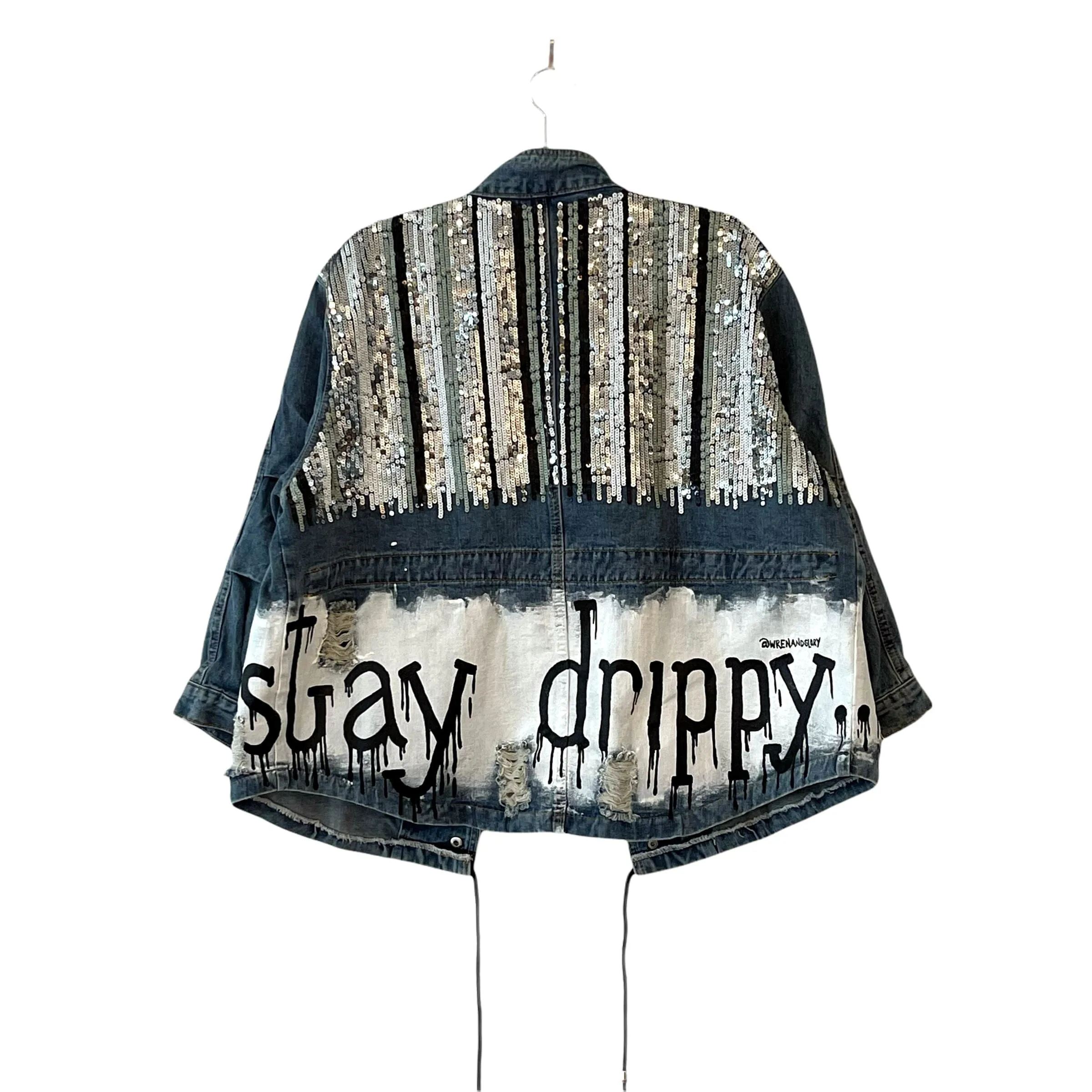 In-Stock 'STAY DRIPPY' DENIM JACKET