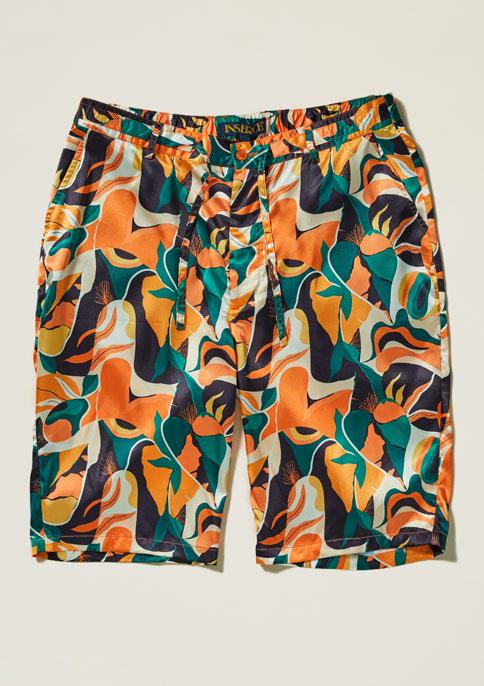 Inserch Drawstring Short w/ Elastic Waist ST050-29 Orange