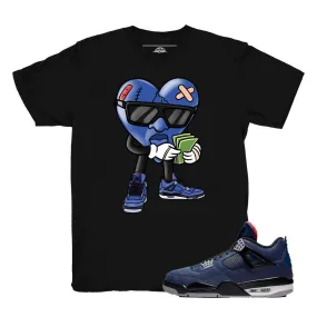 Jordan 4 Winter Loyal Blue Hustle Heart Shirt