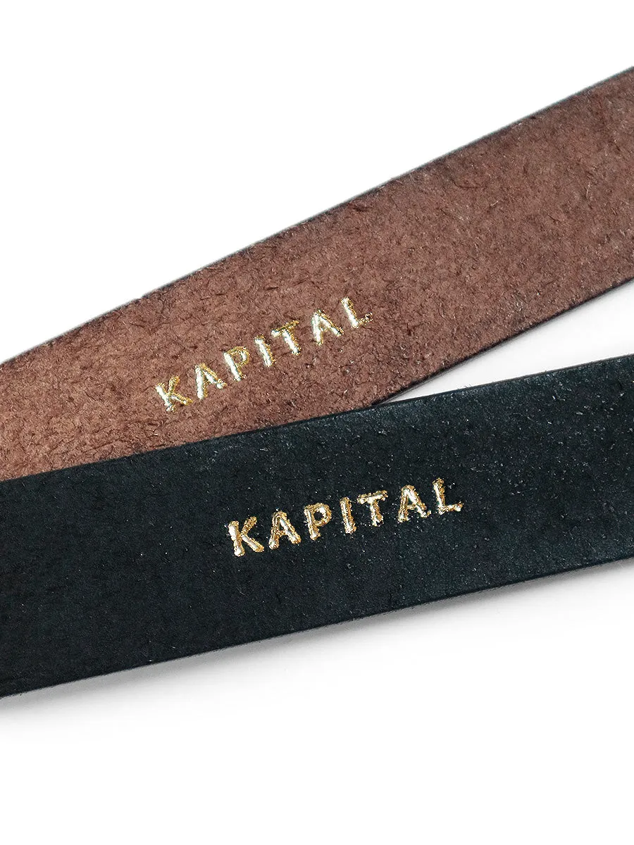 Kapital Leather Laundry Raccoon Buckle Belt