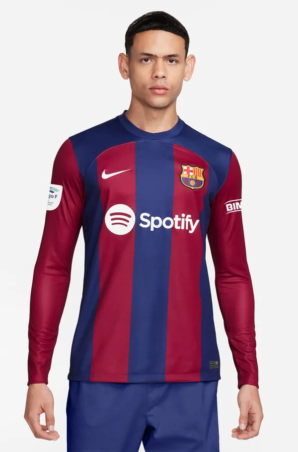 LIGA F FC Barcelona home shirt 23/24 - Long-sleeve - BRUGTS