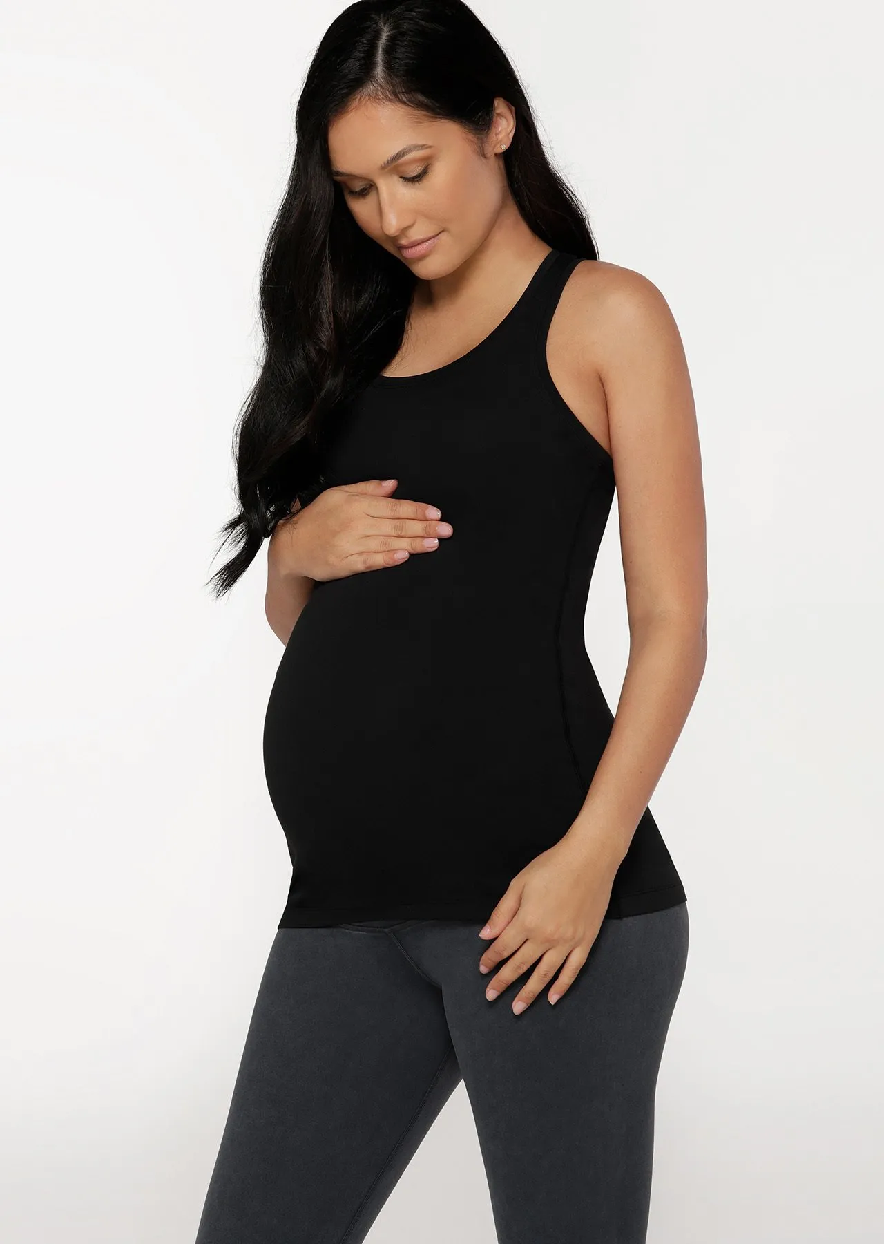 LJ Maternity Bare Minimum Extraordinary Tank | Black | Lorna Jane | Tanks | Lorna Jane Australia