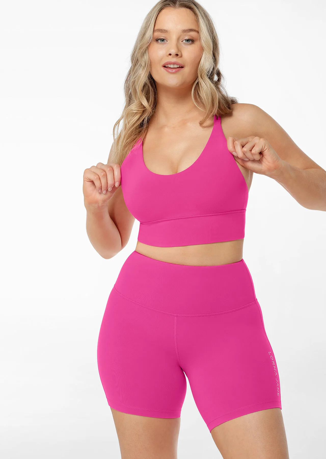 Lotus Longline Sports Bra | Pink | All Day Support | Lorna Jane Australia