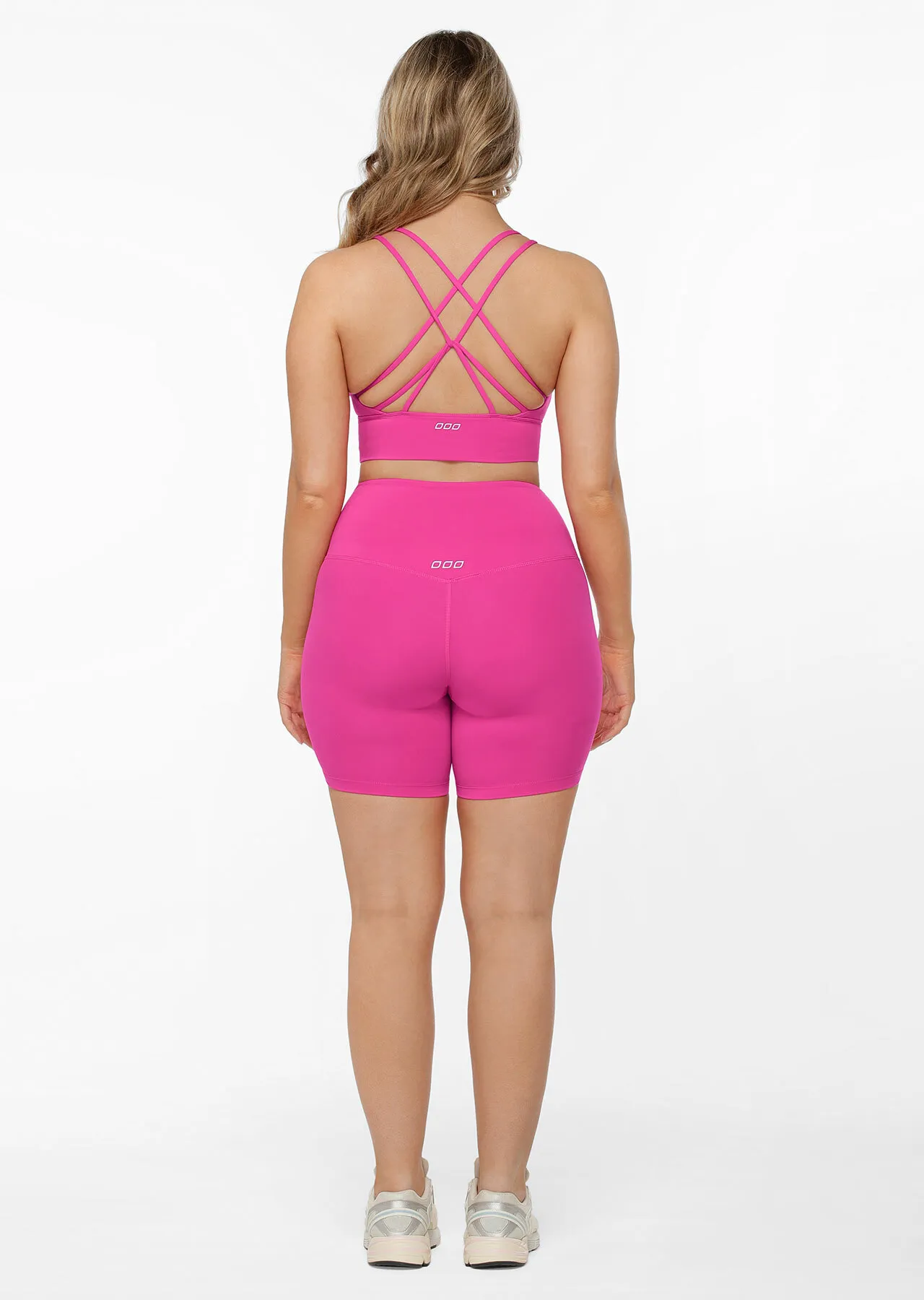 Lotus Longline Sports Bra | Pink | All Day Support | Lorna Jane Australia