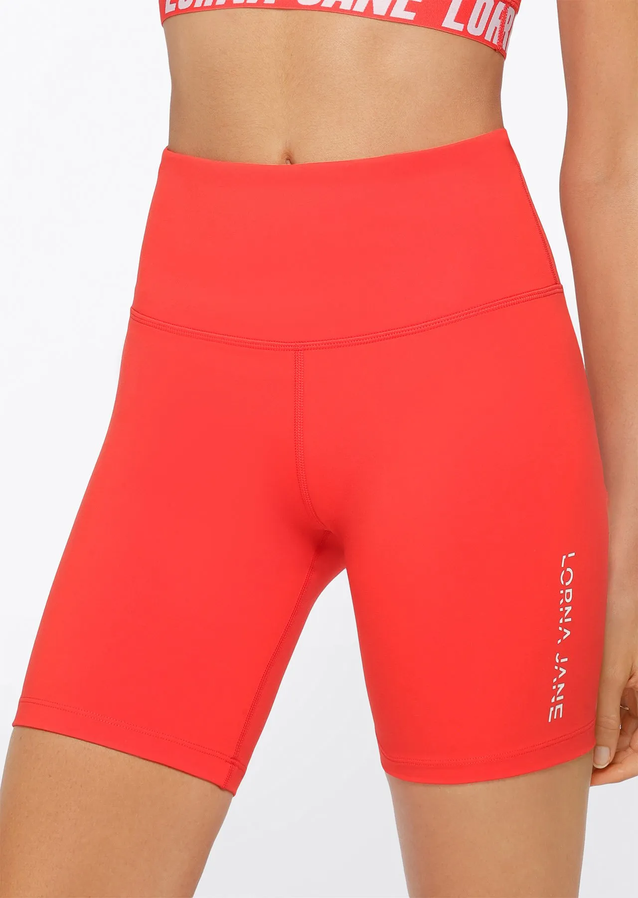 Lotus Recycled Bike Short | Red | Shorts | Lorna Jane Australia