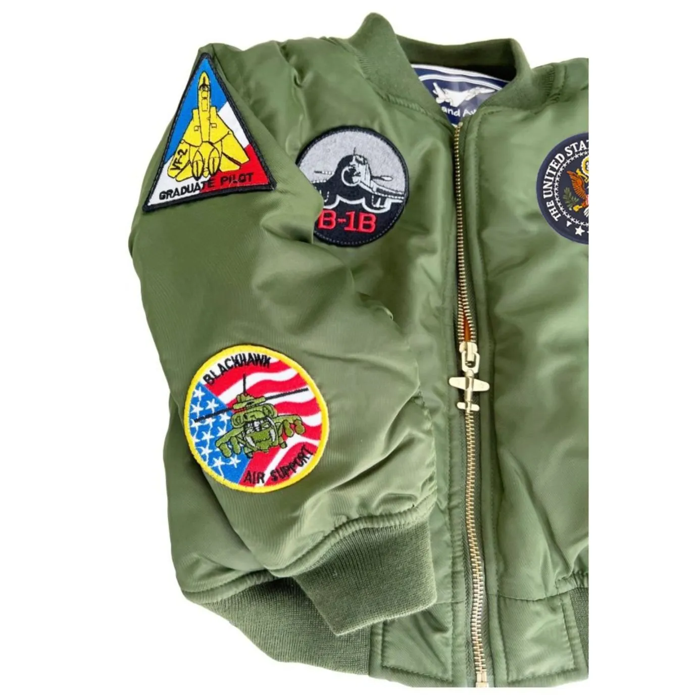 MA-1 Kids Bomber Jacket from Up and Away