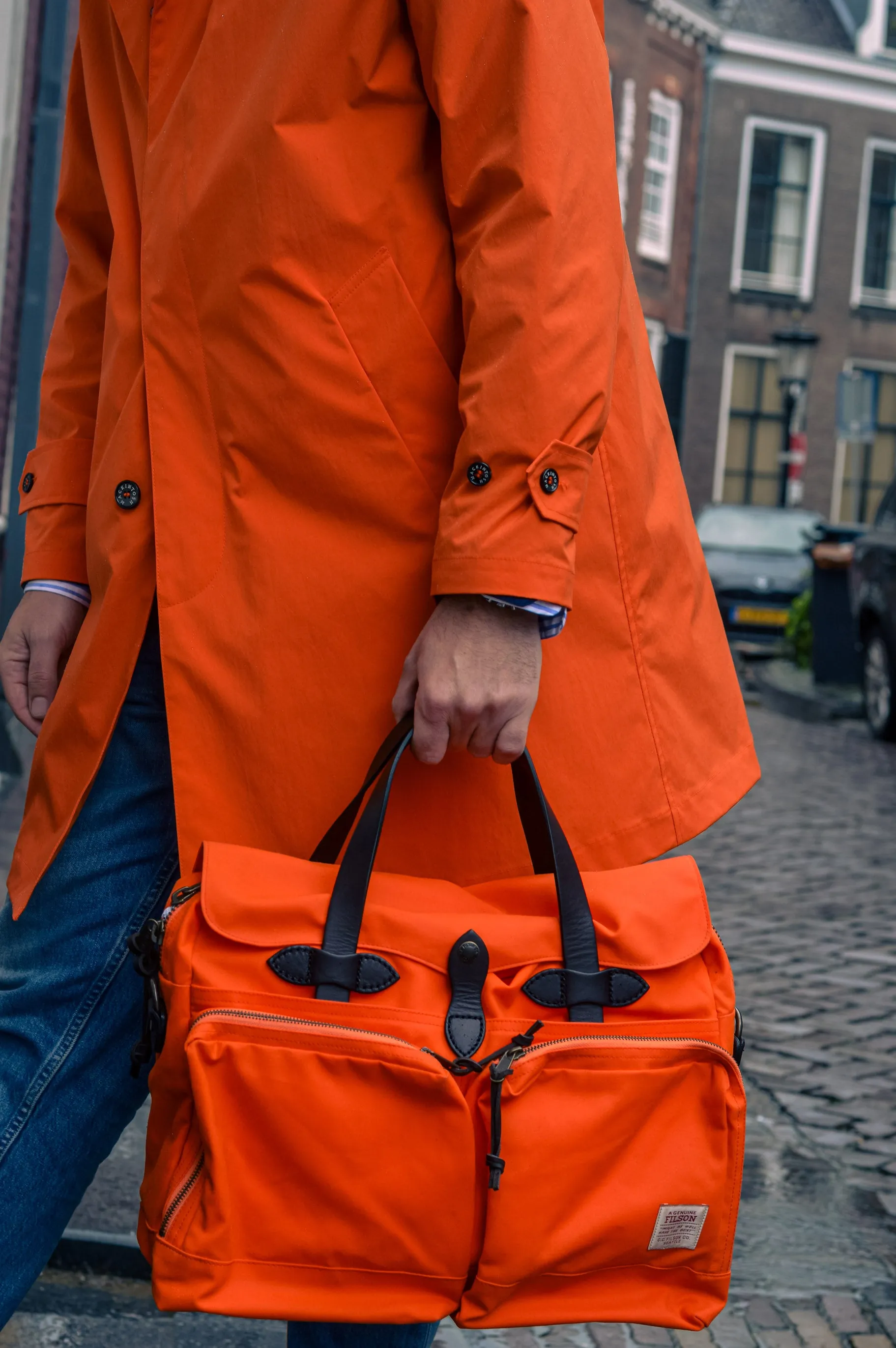 Mackintosh Soho Coat Orange