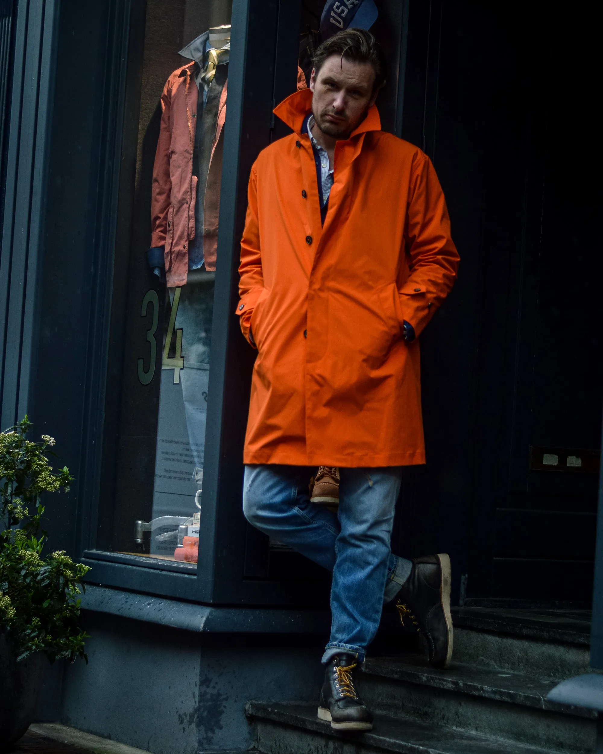 Mackintosh Soho Coat Orange