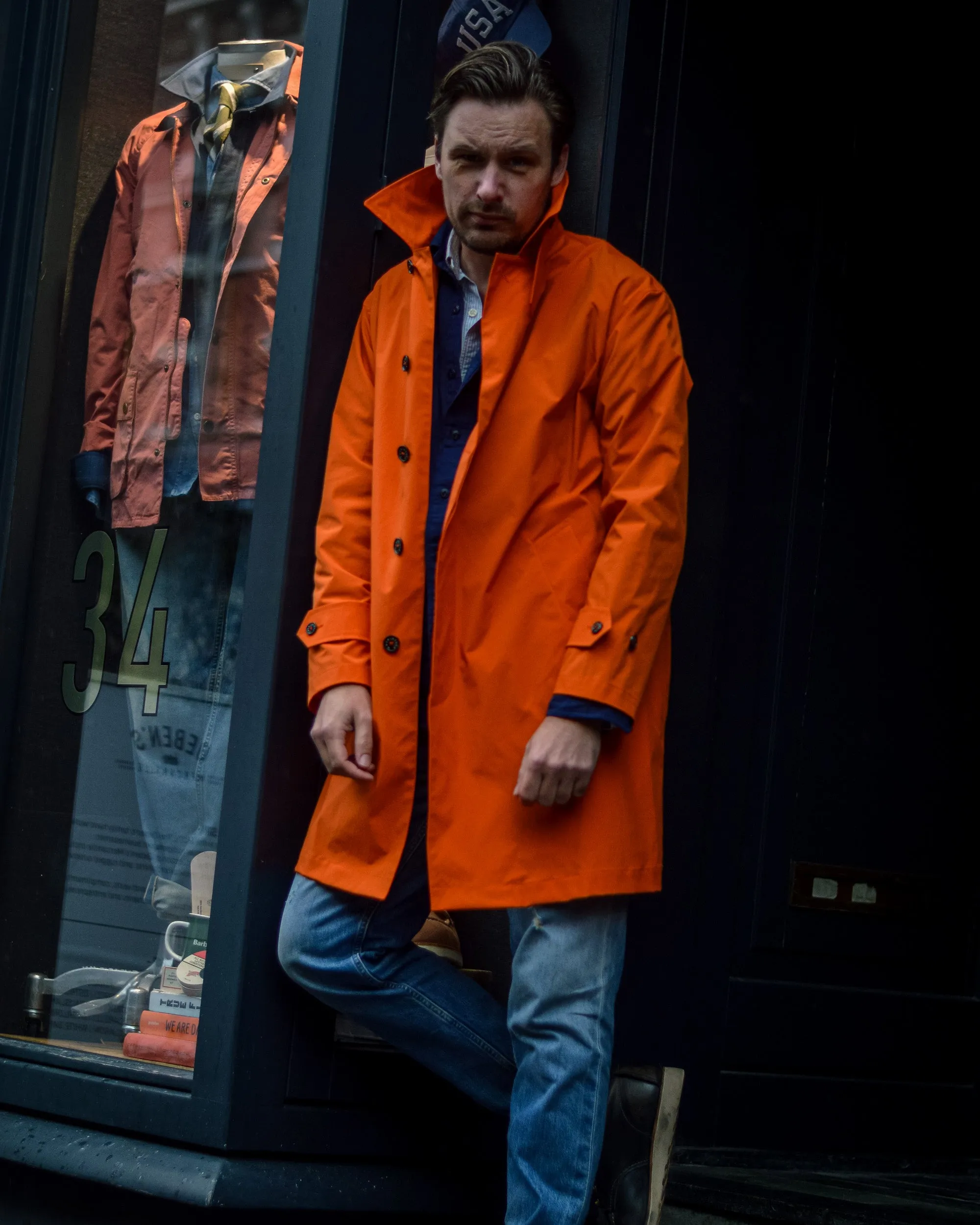 Mackintosh Soho Coat Orange