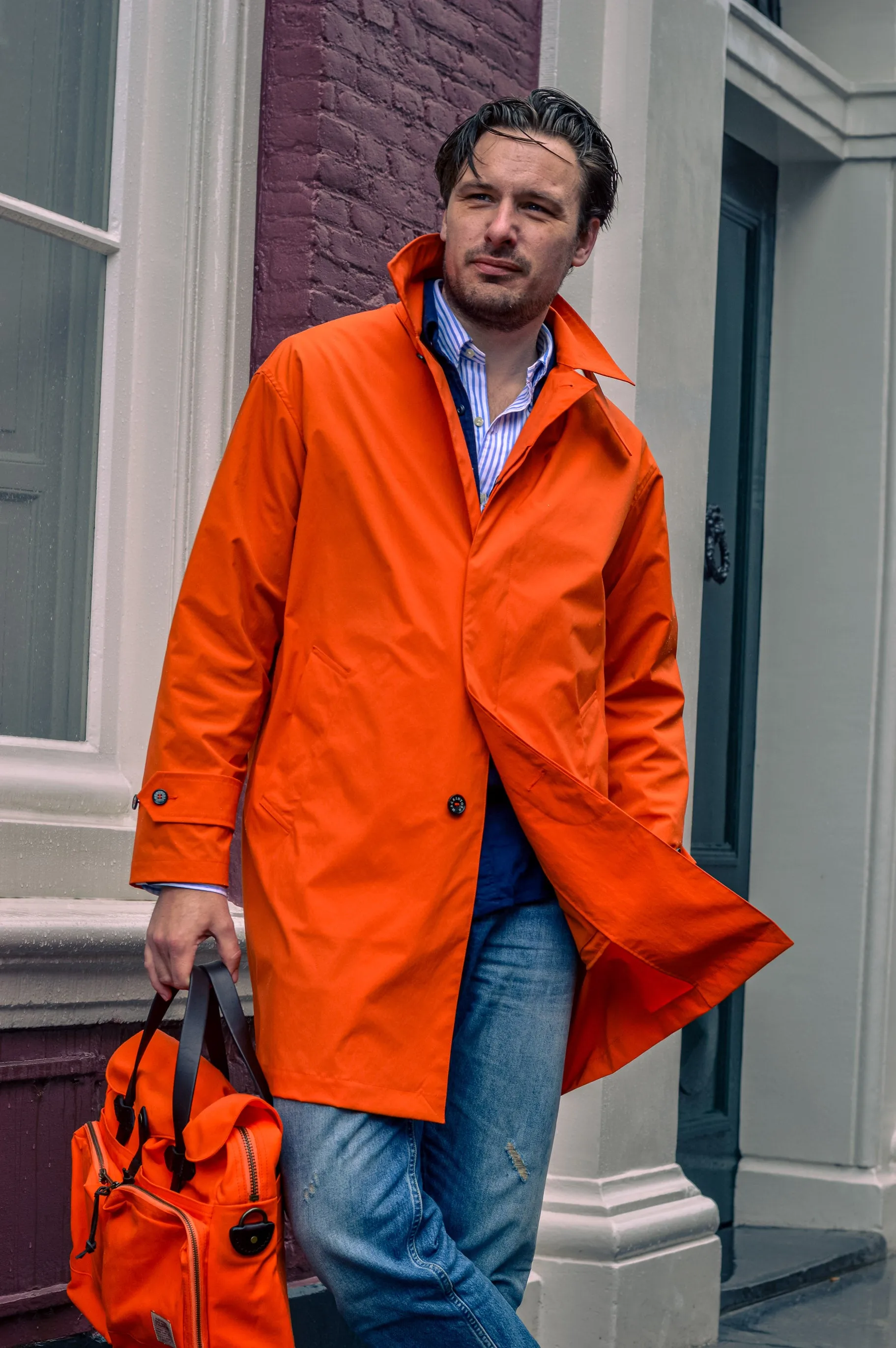 Mackintosh Soho Coat Orange