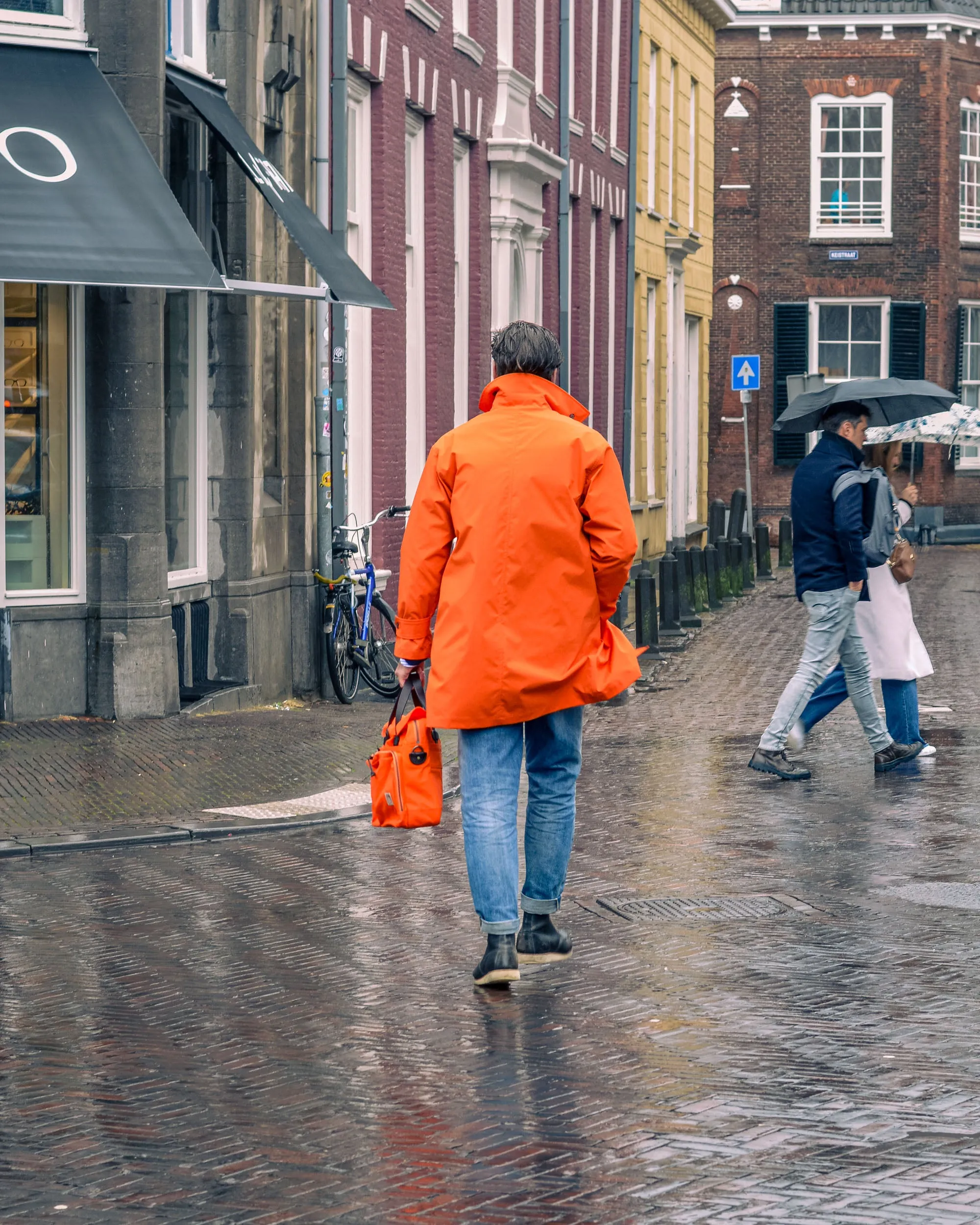 Mackintosh Soho Coat Orange