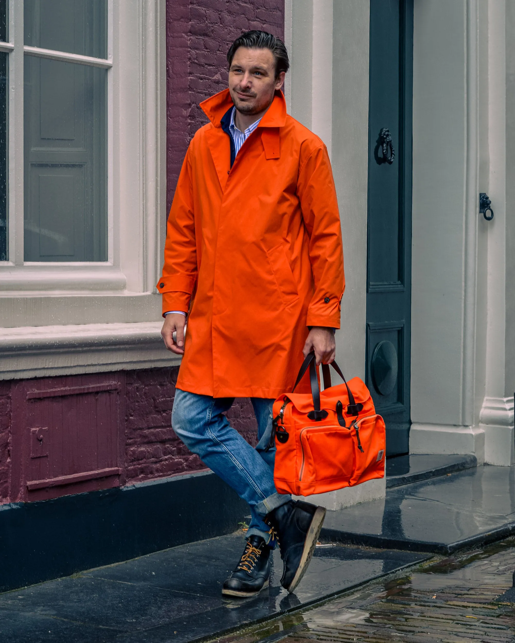 Mackintosh Soho Coat Orange