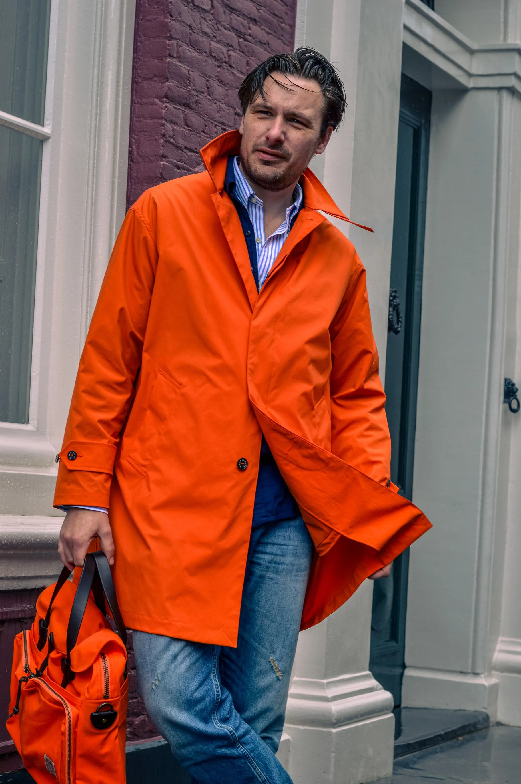 Mackintosh Soho Coat Orange