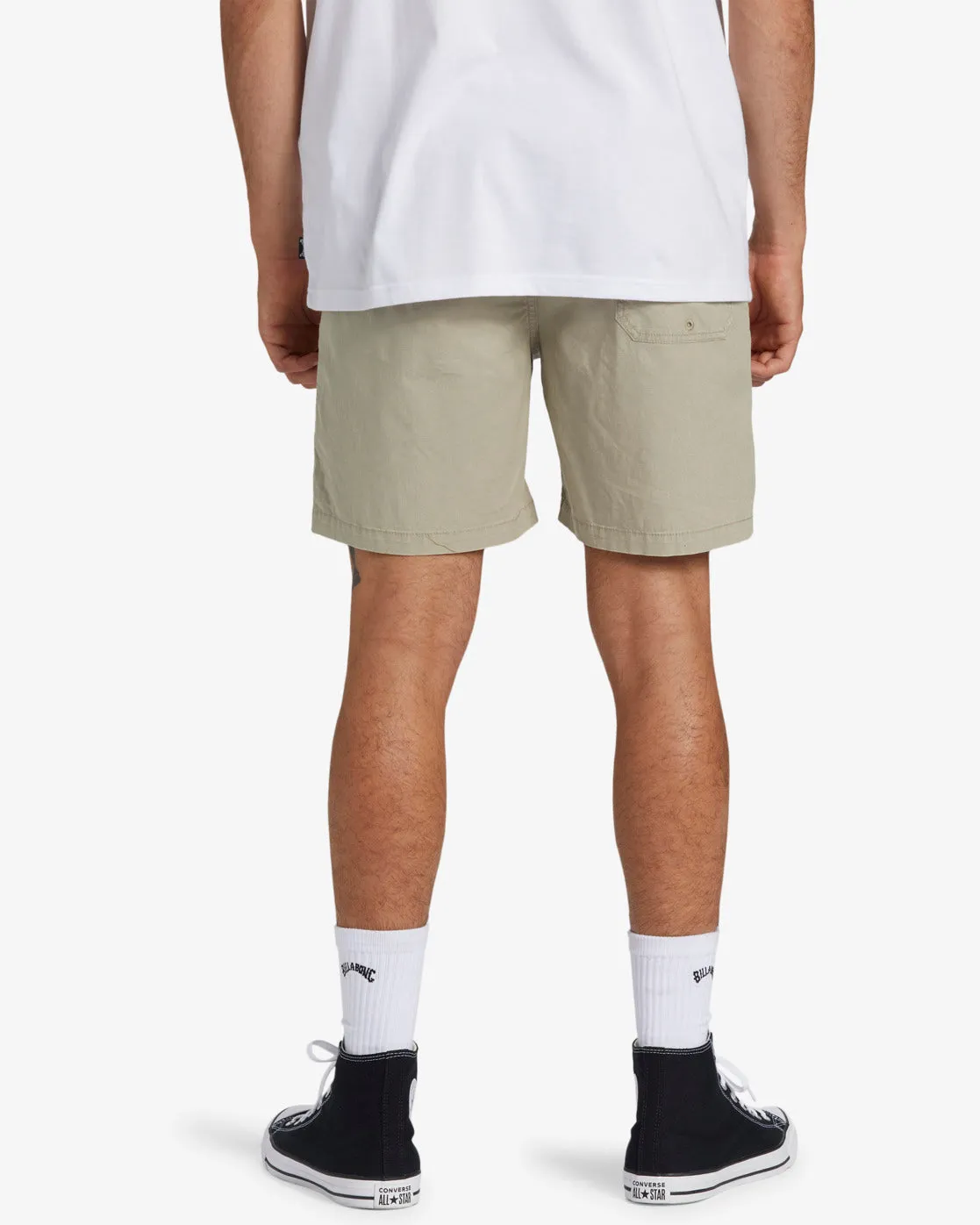 Mario Stretch 17 Elastic Waist Shorts - Nimbus Cloud