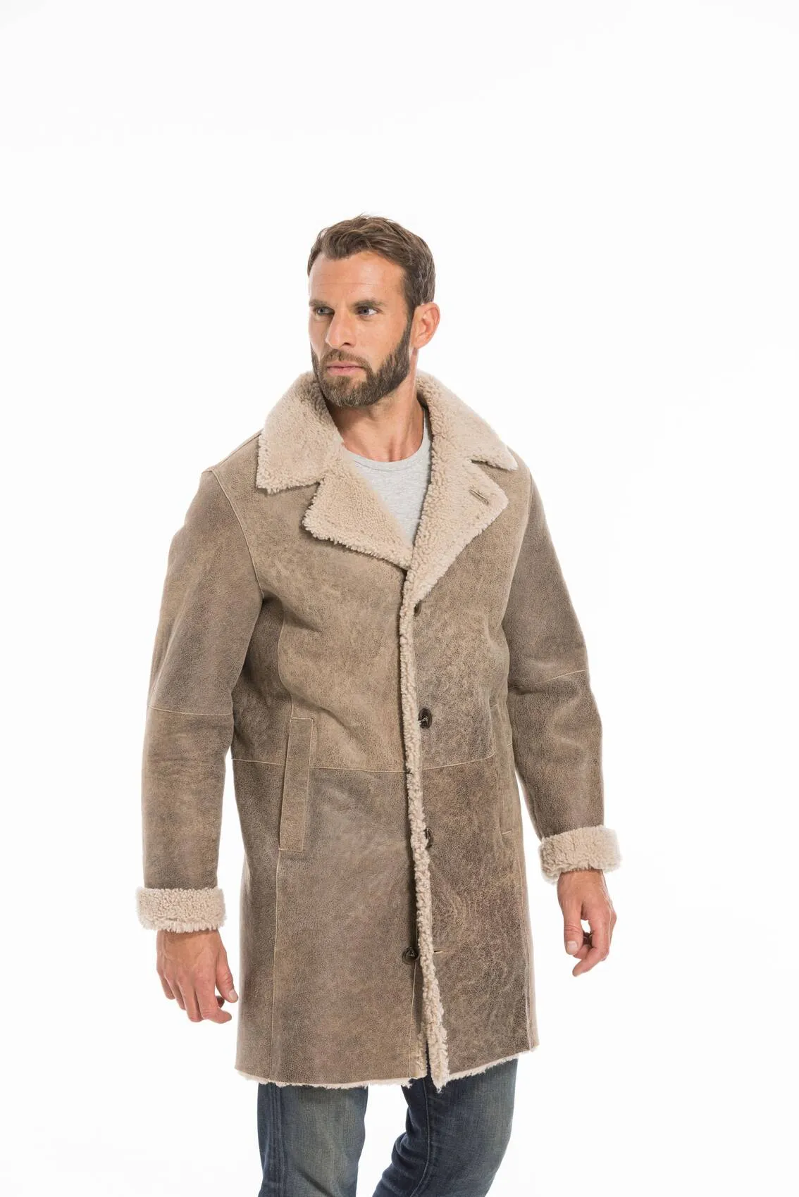 Men's sand prince sheep coat