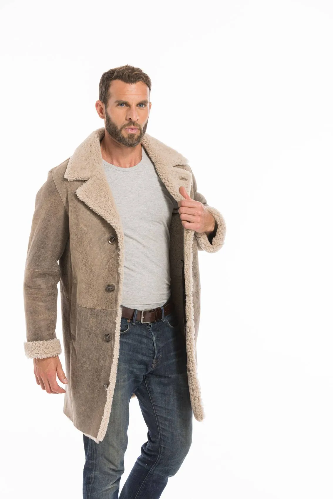 Men's sand prince sheep coat