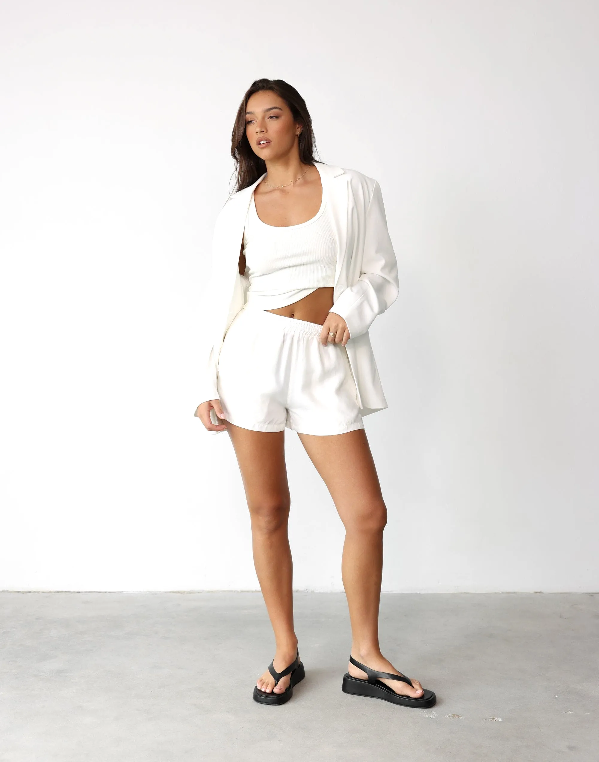 Minni Shorts (White)