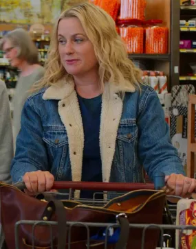 Moxie 2021 Amy Poehler Jacket | Moxie 2021 Lisa Denim Sherpa Jacket