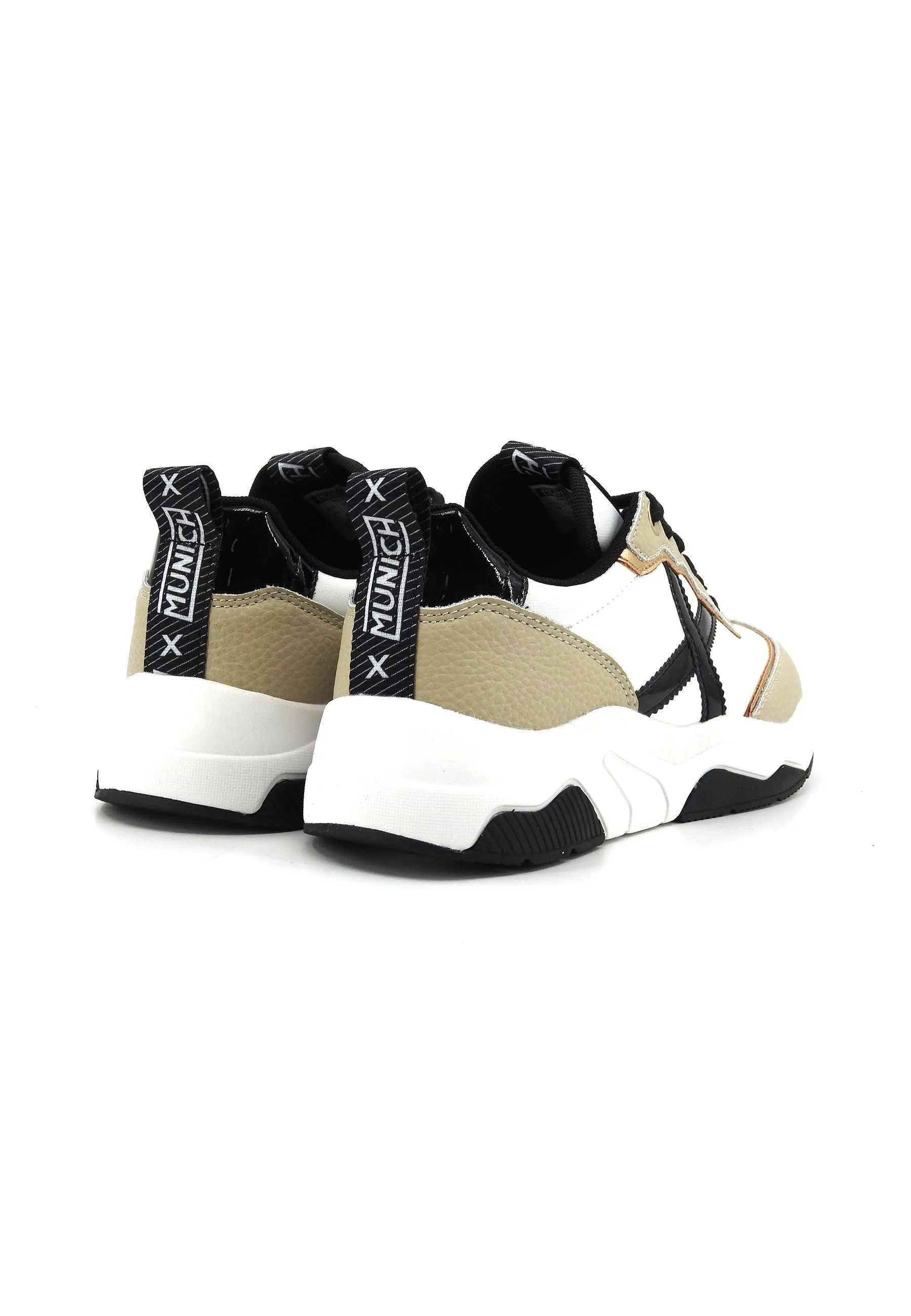 MUNICH Wave 105 Sneaker Donna White Beige Black 8770105