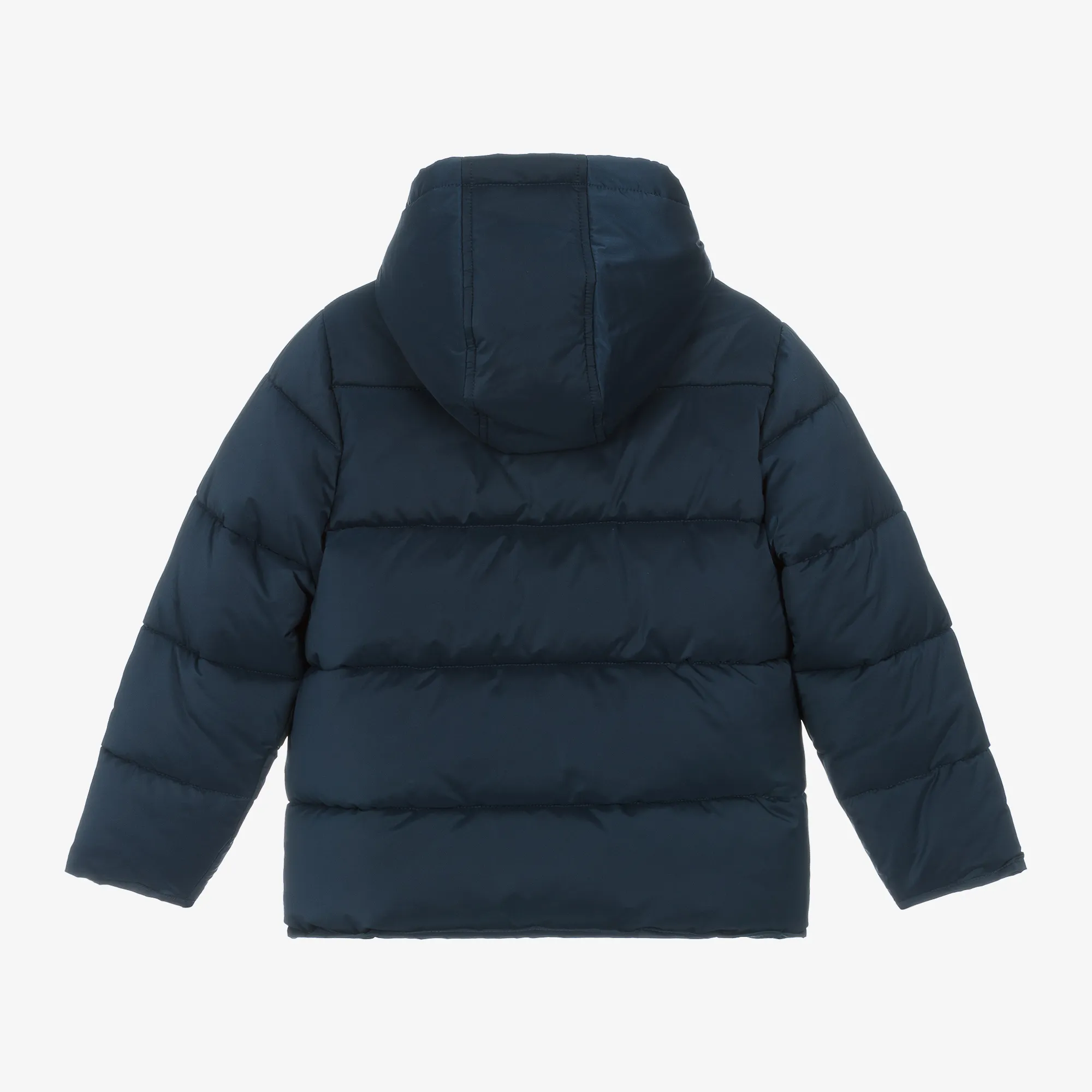 Navy Blue Hooded Puffer Coat