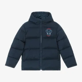 Navy Blue Hooded Puffer Coat