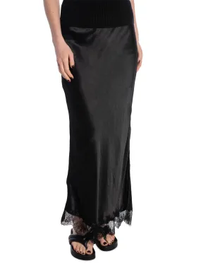 NEO NOIR SKIRT VERONI SATIN LACE BLACK