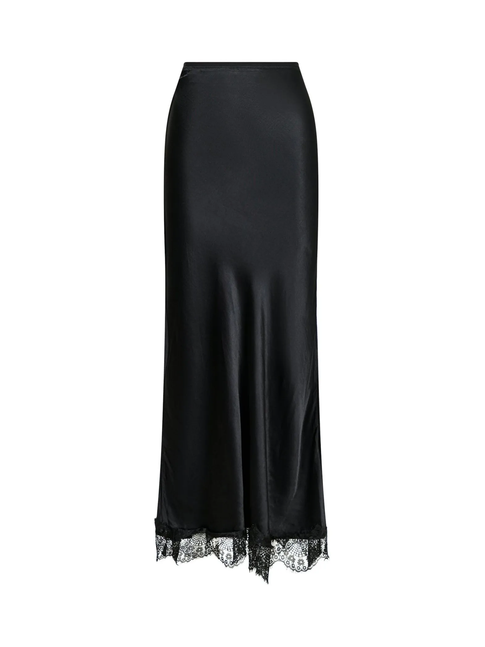 NEO NOIR SKIRT VERONI SATIN LACE BLACK