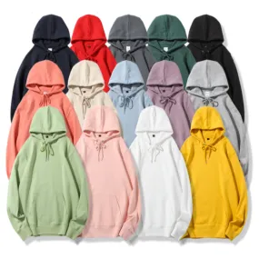 New Style High quality  blank unisex Custom logo clothing hoodies  14 colors