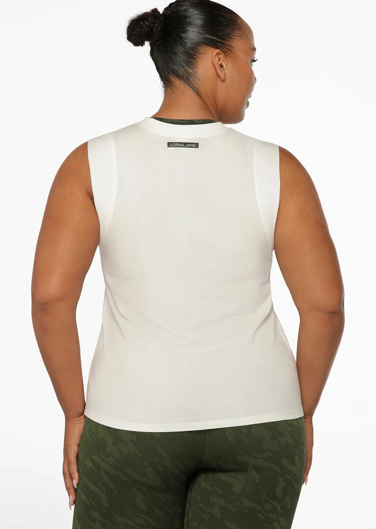 Peak Performance Active Muscle Tank | White | Sale | Lorna Jane Australia