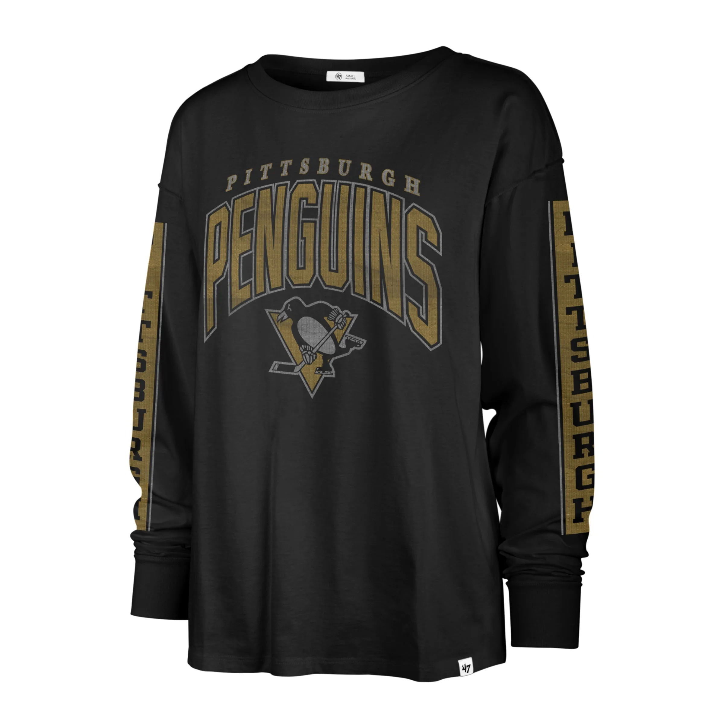 PITTSBURGH PENGUINS TOMCAT '47 SOA LONG SLEEVE TEE WOMENS