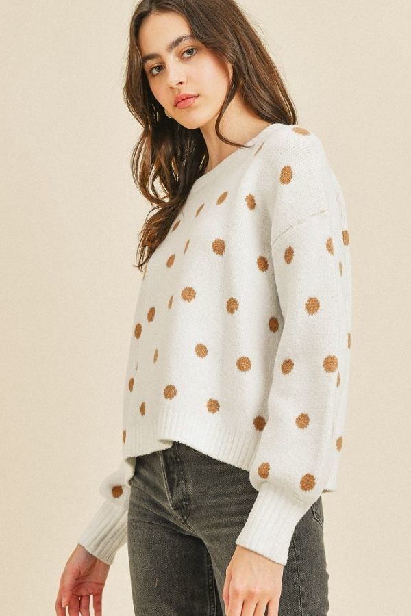 Polka Dots Long Sleeve Top