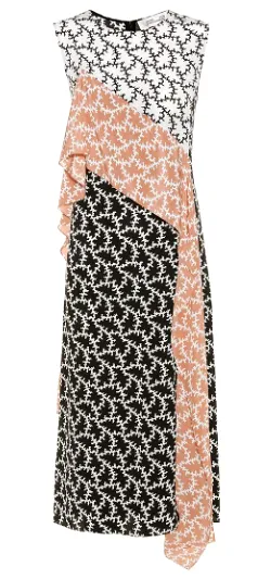 Printed Abstract Silk Dress