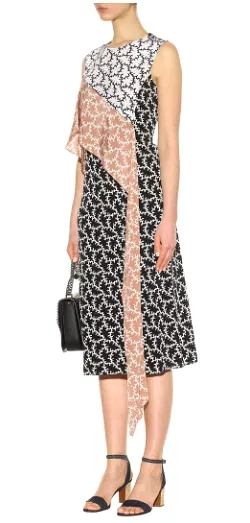 Printed Abstract Silk Dress