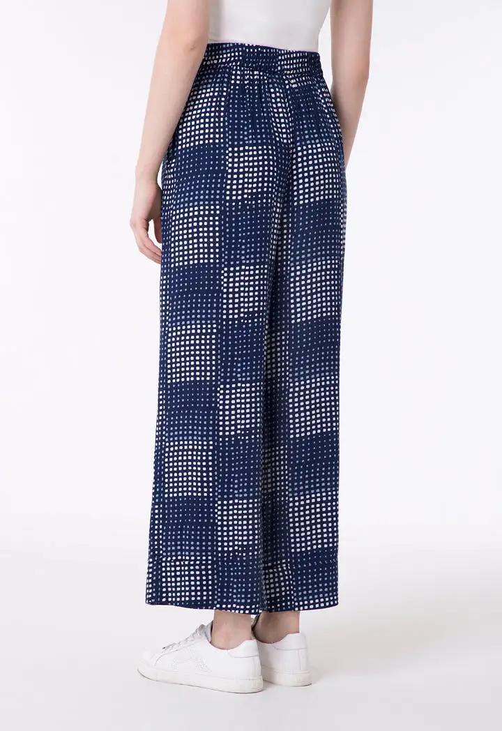 Printed Elastic Waist Culottes