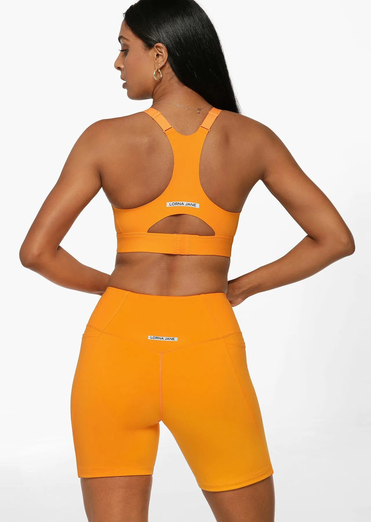 Raise Me Up Sports Bra | Orange | Sale | Lorna Jane Australia