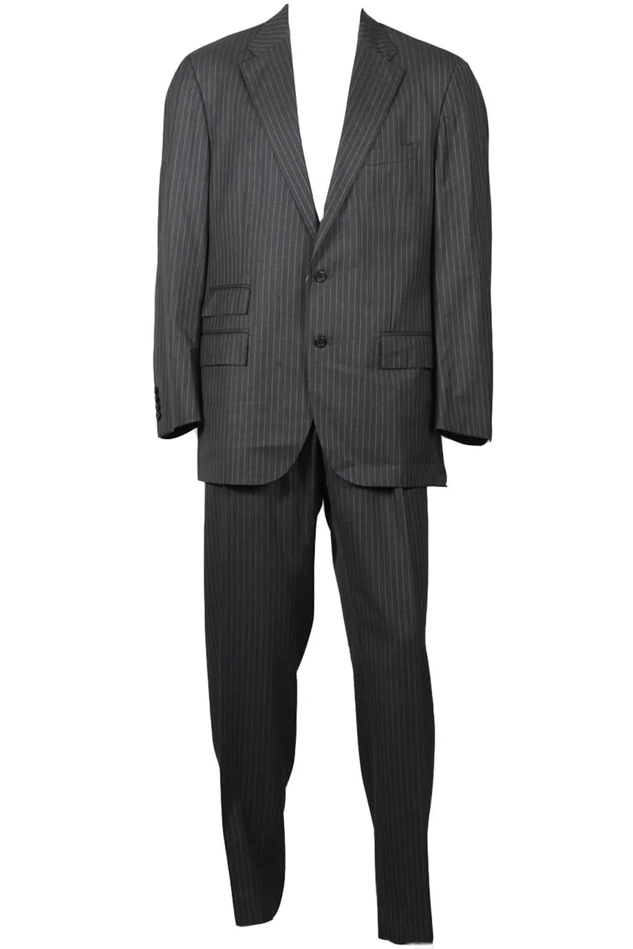 RALPH LAUREN MEN'S STRIPED WOOL SUIT FR 44 UK 36