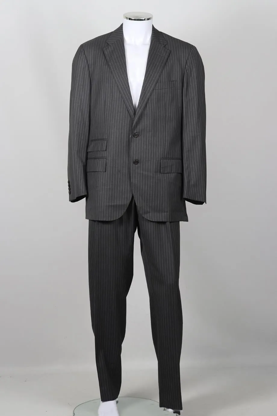 RALPH LAUREN MEN'S STRIPED WOOL SUIT FR 44 UK 36