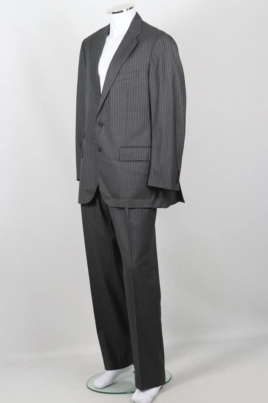 RALPH LAUREN MEN'S STRIPED WOOL SUIT FR 44 UK 36