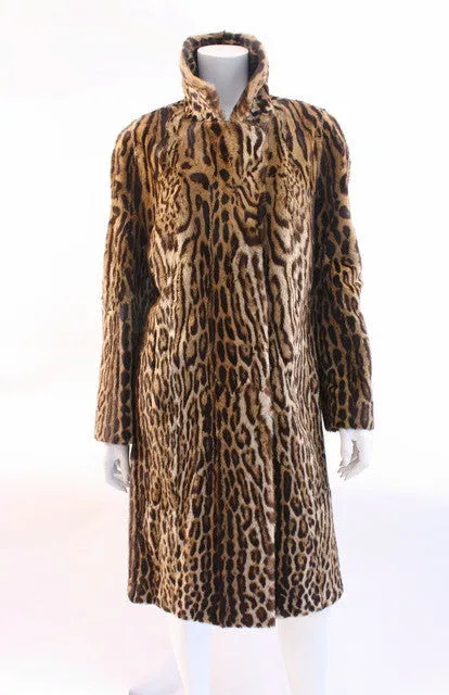 Rare Vintage 60's Genuine Cat Fur Coat