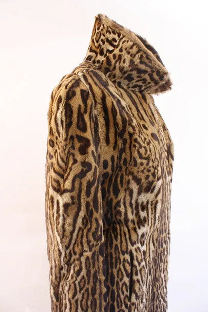 Rare Vintage 60's Genuine Cat Fur Coat